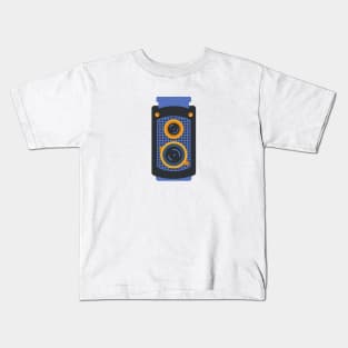 Whimsical retro TLR camera Kids T-Shirt